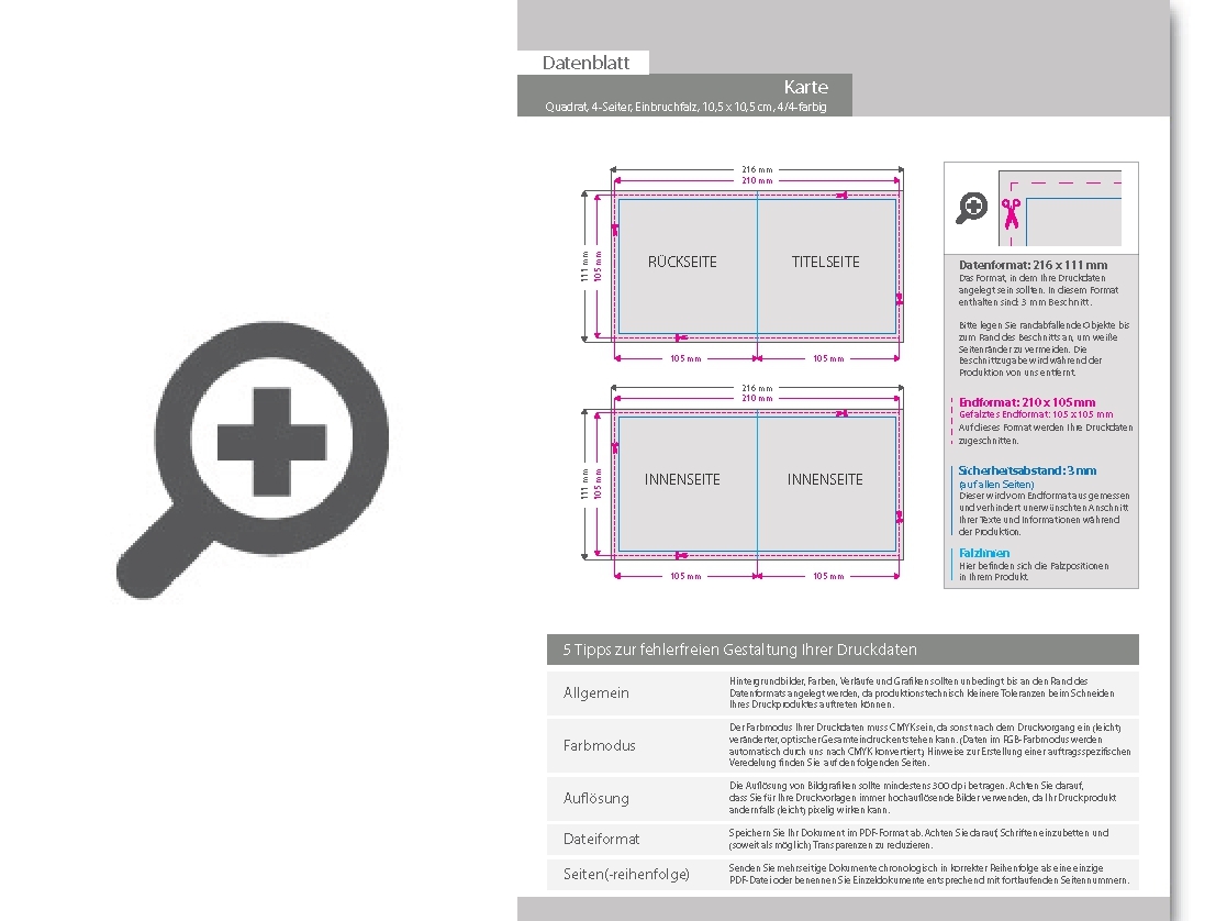 Product Bild trauerkarte__gefalzt_auf_quadrat_10_5_cm_x_10_5_cm__vertikaler_mittelfalz__4-seitig